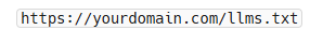 Typical llms.txt